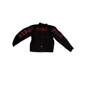 Golden La Super Rare Denmin Jacket with text size small